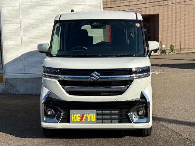 スペーシアカスタム ハイブリッドGS【4WD】 届出済み未使用車 シートヒーター 追従型クルコン 両側スライドドア 片側電動スライド 純正アルミ コーナーセンサー 衝突軽減ブレーキ 横滑り防止 スマートキー オートLEDライト フォグランプ 禁煙車(45枚目)