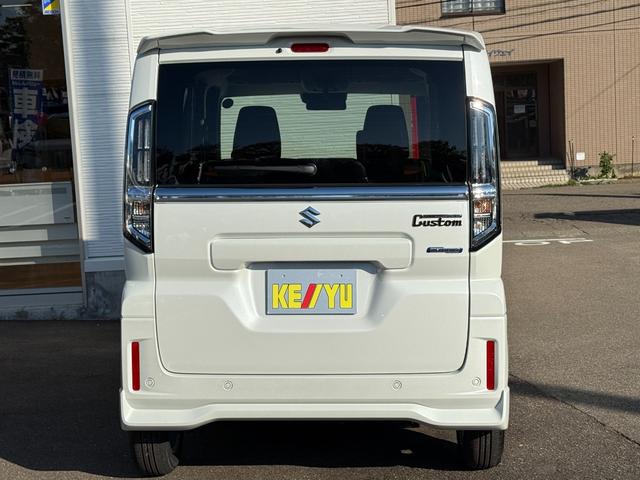 スペーシアカスタム ハイブリッドGS【4WD】 届出済み未使用車 シートヒーター 追従型クルコン 両側スライドドア 片側電動スライド 純正アルミ コーナーセンサー 衝突軽減ブレーキ 横滑り防止 スマートキー オートLEDライト フォグランプ 禁煙車(46枚目)