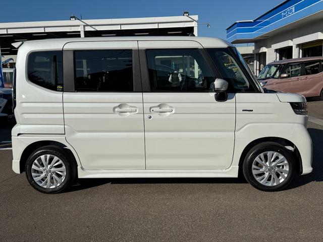 スペーシアカスタム ハイブリッドGS【4WD】 届出済み未使用車 シートヒーター 追従型クルコン 両側スライドドア 片側電動スライド 純正アルミ コーナーセンサー 衝突軽減ブレーキ 横滑り防止 スマートキー オートLEDライト フォグランプ 禁煙車(47枚目)