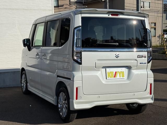 スペーシアカスタム ハイブリッドGS【4WD】 届出済み未使用車 シートヒーター 追従型クルコン 両側スライドドア 片側電動スライド 純正アルミ コーナーセンサー 衝突軽減ブレーキ 横滑り防止 スマートキー オートLEDライト フォグランプ 禁煙車(51枚目)