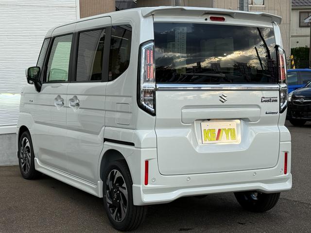 スペーシアカスタム ハイブリッドＸＳターボ【４ＷＤ】【届出済み未使用車】　全方位モニター付き９インチメモリーナビ　Ｂｌｕｅｔｏｏｔｈ　フルセグ　バック・サイド・フロントカメラ　両側電動スライド　追従型クルコン　後席オットマン　コーナーセンサー　シートヒーター　オートＬＥＤ（22枚目）