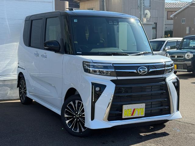 タント カスタムRSリミテッド【4WDターボ】【届出済み未使用車】 新品ナビ取付 バックカメラ 全方位カメラ ETC 追従型クルコン 両側電動スライド スマートキー シートヒーター ハーフレザー 純正アルミ コーナーセンサー 衝突軽減ブレーキ 横滑り防止 オートLED(16枚目)