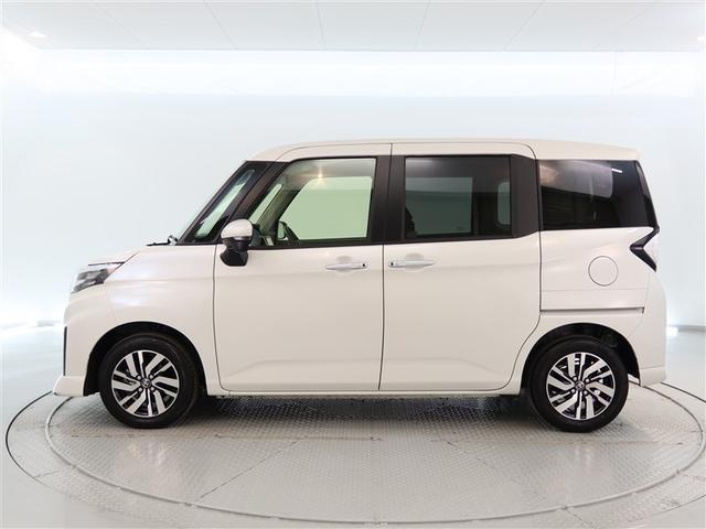 ルーミー カスタムＧ　１年間走行無制限保証　ペダル踏み間違い　衝突回避被害軽減　車線逸脱警報機能　メモリナビ　フルセグＴＶ　バックカメラ　パノラミックモニタ　ＥＴＣ　クルーズコントロール　電動スライドドア（3枚目）