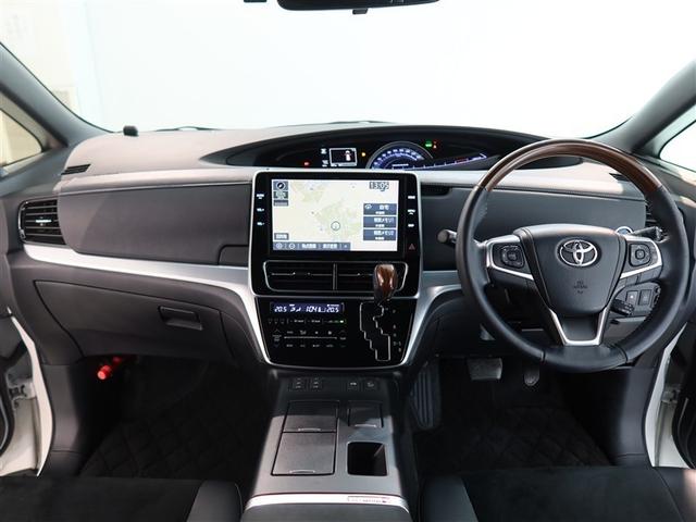 エスティマハイブリッド アエラス プレミアム-G 1年間走行無制限保証 衝突回避被害軽減 車線逸脱警報機能 メモリナビ フルセグTV バックカメラ 後席用モニター ドライブレコーダー ETC 電源コンセント クルーズコントロール 電動スライドドア(7枚目)