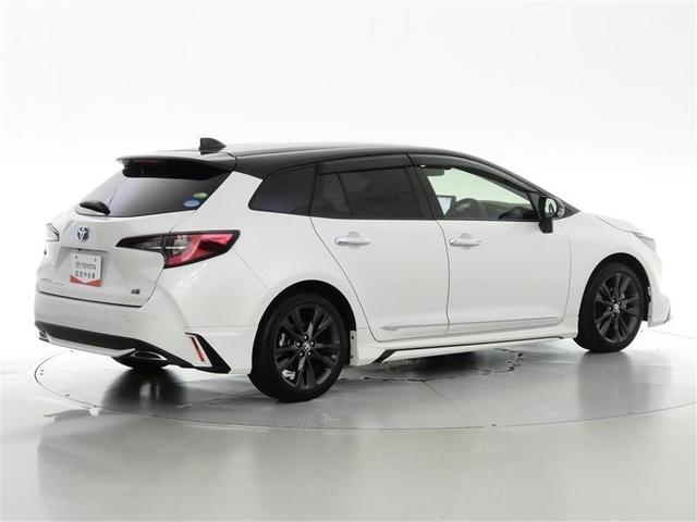 カローラツーリング ハイブリッド　ダブルバイビー　メモリーナビ　バックカメラ　衝突被害軽減システム　ＥＴＣ　ＬＥＤヘッドランプ　フルエアロ　ワンオーナー　ミュージックプレイヤー接続可　記録簿　安全装備　オートクルーズコントロール　アルミホイール（3枚目）