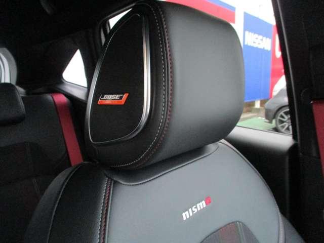 オーラ １．２　ＮＩＳＭＯ　プロパイロット／ＢＯＳＥサウンドシステム　エマージェンシブレーキ　アラウンドビューカメラ　スマートキー＆プッシュスタート　ワンオーナー　ＥＴＣ　車線逸脱　記録簿　ワンセグ　Ｂカメラ　アイドリングストップ　運転席エアバッグ　ＡＢＳ　ナビＴＶ（12枚目）