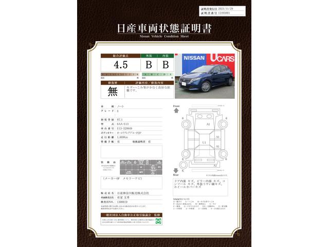 車両状態評価書