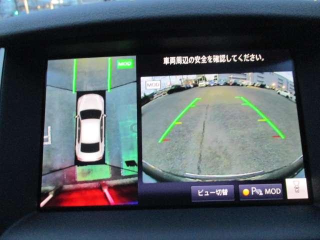 スカイライン ３．０　４００Ｒ　ラインナビ／衝突軽減ブレーキ／踏み間違い／　本革シ－ト　ＬＥＤヘッド　キーレスエントリー　ワンオーナ　車線逸脱警報　スマ－トキ－　バックモニター　ドラレコ　メモリーナビ　ナビＴＶ　サイドカメラ　ＡＡＣ　アルミ　盗難防止装置　ＥＴＣ　エアバッグ（6枚目）