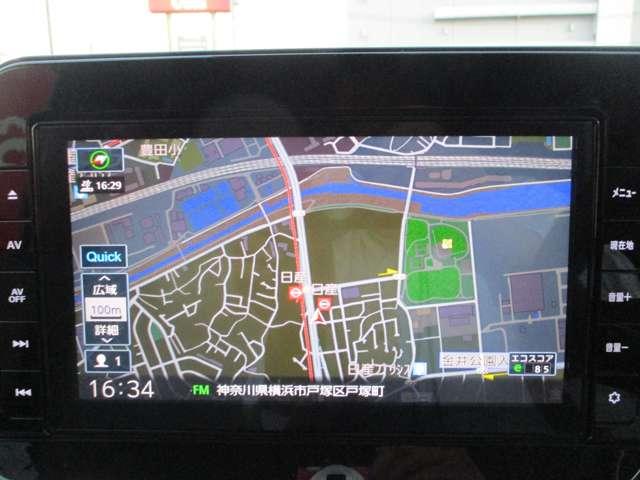 サクラ Ｘ　ＭＪ３２３メモリーナビ／衝突軽減ブレーキ／踏み　アラウンドヴューモニター　運転席エアバック　ＡＡＣ　ＬＥＤヘッドランプ　スマートキー　盗難防止システム　キーレスエントリー　ワンオーナー　バックモニター　パワーステアリング　アルミホイール　ＡＢＳ（4枚目）