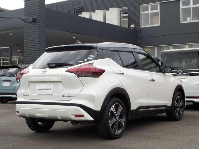 キックス １．２　Ｘ　（ｅ－ＰＯＷＥＲ）　プロパイロット／シートヒーター　ナビ＆ＴＶ　寒冷地仕様　ワンオ－ナ－車　追従クルコン　スマートキー　ＬＥＤヘッド　レーンアシスト　パワーステアリング　盗難防止システム　ドライブレコーダー　ＥＴＣ　整備記録簿有　メモリーナビ　アルミ（3枚目）