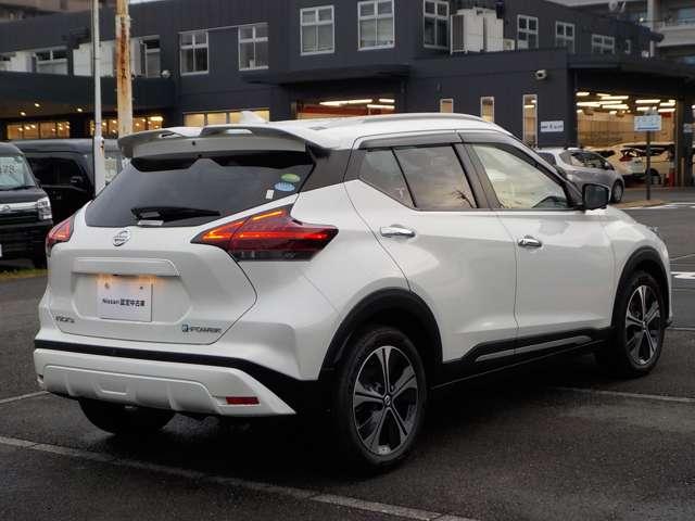 キックス １．２　Ｘ　（ｅ－ＰＯＷＥＲ）　１オーナー・プロパイロット・前後ドラレコ　ナビ＆ＴＶ　ワンオ－ナ－車　追従クルコン　スマートキー　ＬＥＤヘッド　レーンアシスト　パワーステアリング　盗難防止システム　ドライブレコーダー　ＥＴＣ　整備記録簿有　メモリーナビ　サイドエアバッグ（3枚目）