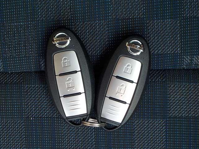 キーを身に付けていればボタンを押すだけでドアの開閉ができる　『インテリジェントキー』