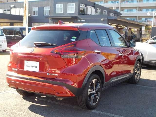 キックス １．２　Ｘ　（ｅ－ＰＯＷＥＲ）　１オーナー・プロパイロット・前後ドラレコ　ナビ＆ＴＶ　ワンオ－ナ－車　追従クルコン　スマートキー　ＬＥＤヘッド　レーンアシスト　パワーステアリング　盗難防止システム　ドライブレコーダー　ＥＴＣ　整備記録簿有　メモリーナビ　サイドエアバッグ（3枚目）