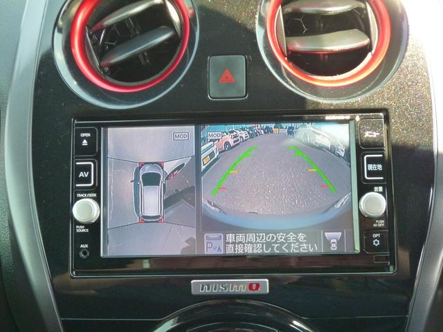 ノート ｅ－パワーニスモ　全国対応１年保証　純正ＳＤナビＴＶ　アラウンドビューモニター　スマートルームミラー　インテリジェントキー　ニスモレカロシート　セーフティ　前後踏み間違い防止　ＬＥＤライト　ワーク１７ＡＷ　車高調（11枚目）