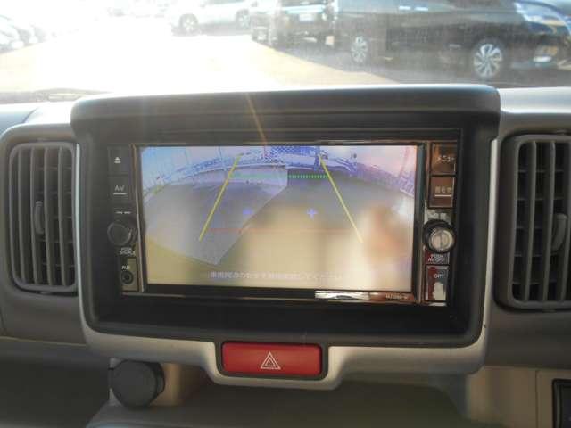 バックモニター付きで楽々駐車