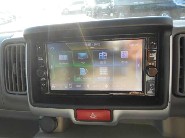メモリーナビ（テレビ付）搭載で、初めての道や遠出でも安心です！Ｂｌｕｅｔｏｏｔｈが使えるので、好きな音楽を聴きながら楽しいドライブを♪