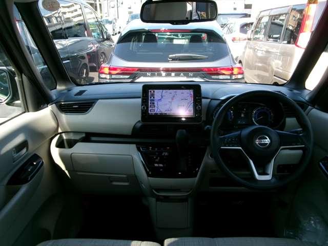 ルークス ６６０　Ｘ　ナビ＋ＡＶＭ　前後Ｄレコ　ＥＴＣ　１オーナー　１年保証　アラモニ　前後衝突軽減ブレーキ　ワンオーナー車　車線逸脱防止　ＥＴＣ　スマートキー　定期点検記録簿　キーフリー　ドライブレコーダー　ｉ－ｓｔｏｐ　フルオートエアコン　パワーウインドウ　バックカメラ（4枚目）