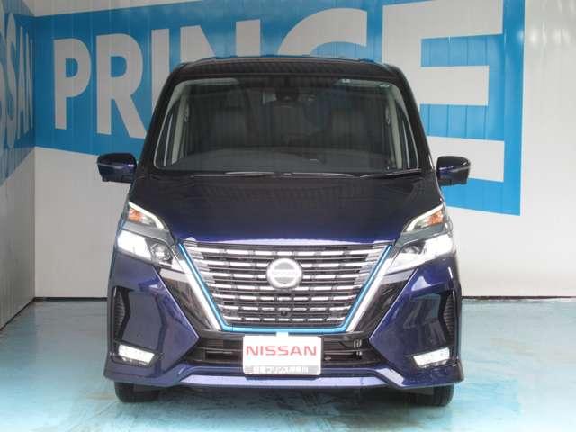 e-パワー ハイウェイスターV プレミアム認定中古車 弊社展示試乗車/禁煙車 防水シート 後席モニター スマートミラー プロパイロット 踏み間違い衝突防止アシスト 全周囲カメラ ブルーレイ再生カーナビ ETC2.0 前後ドラレコ(4枚目)