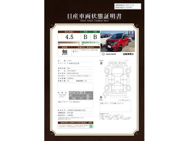 車両状態評価書