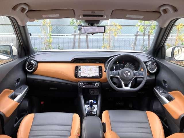 キックス Ｘ　ツートーンインテリアＥＤ　弊社下取車　走行５０４９２キロ　車検整備付き　プロパイロット　前席シートヒーター　ＤＶＤ再生カーナビ　アラウンドビューモニター　ＥＴＣ２．０　後方撮影用カメラ付きドラレコ※お問合わせへの回答は営業日（火／水曜休）のみの返信となります（4枚目）