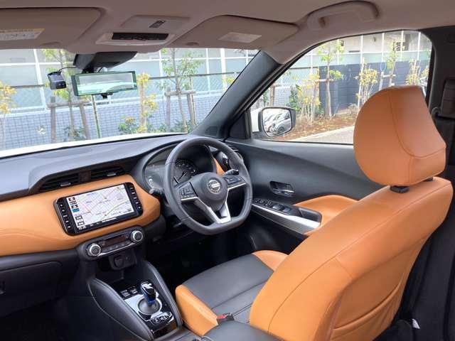 キックス Ｘ　ツートーンインテリアＥＤ　弊社下取車　走行５０４９２キロ　車検整備付き　プロパイロット　前席シートヒーター　ＤＶＤ再生カーナビ　アラウンドビューモニター　ＥＴＣ２．０　後方撮影用カメラ付きドラレコ※お問合わせへの回答は営業日（火／水曜休）のみの返信となります（6枚目）