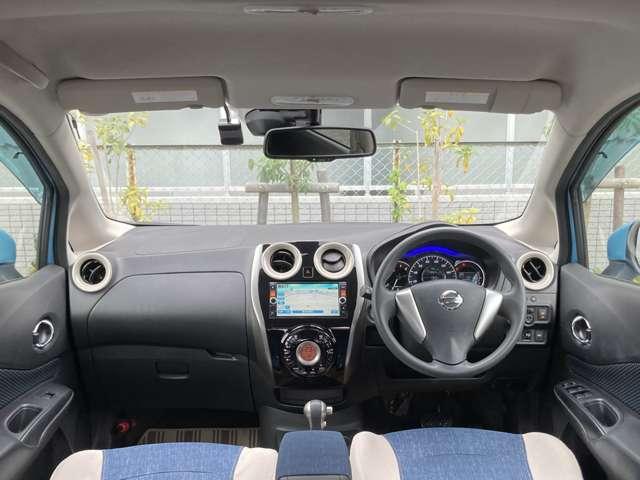 ノート X DIG-S1オーナー弊社ユーザー下取車走行35989キロ 車体色:ソニックブルーTPM DVD再生カーナビ アラウンドビューモニター ETC ドラレコ 踏み間違い衝突防止アシスト オートエアコン ※お問合わせへの回答は営業日(火/水曜休)のみの返信となります(4枚目)