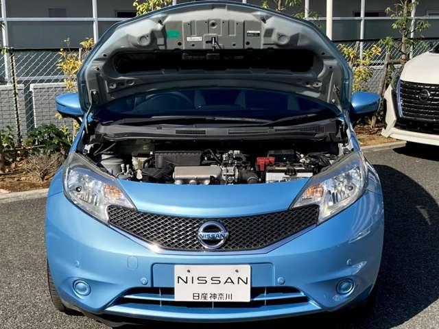 ノート X DIG-S1オーナー弊社ユーザー下取車走行35989キロ 車体色:ソニックブルーTPM DVD再生カーナビ アラウンドビューモニター ETC ドラレコ 踏み間違い衝突防止アシスト オートエアコン ※お問合わせへの回答は営業日(火/水曜休)のみの返信となります(68枚目)