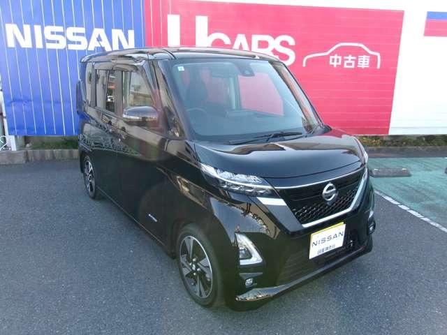 ルークス ６６０　ハイウェイスターＧターボ　ワンオーナー純正メモリーナビアラウンドビ　助手席エアバッグ　アイドリングストップ機能　両側電動スライドドア　インテリキ－　１オーナー　ＬＥＤヘッドランプ　点検記録簿　バックモニター　キーフリー　アルミホイール　ＡＢＳ　パワーステアリング（14枚目）