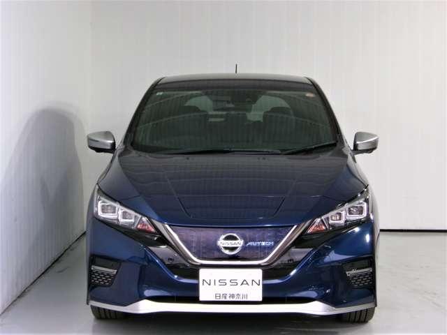 リーフ ＡＵＴＥＣＨ　アダプティブクルーズコントロール　ドライブレコーダー　バックモニター　全方位カメラ　ＬＥＤヘッドライト　インテリジェントキー　車線逸脱警報　オートエアコン　ＥＴＣ　メモリーナビ　ワンセグＴＶ　記録簿（4枚目）