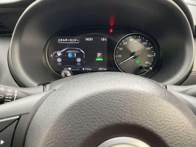 キックス １．２　Ｘ　ＦＯＵＲ　（ｅ－ＰＯＷＥＲ）　４ＷＤ　弊社試乗使用社有車　ナビＴＶ　ＬＥＤライト　踏み間違い防止　アラウンドビュ－　試乗車ＵＰ　ＥＴＣ　盗難防止システム　車線逸脱警報　インテリキー　バックモニター　ワンオーナー　オートエアコン　４ＷＤ　アイドリングストップ（4枚目）