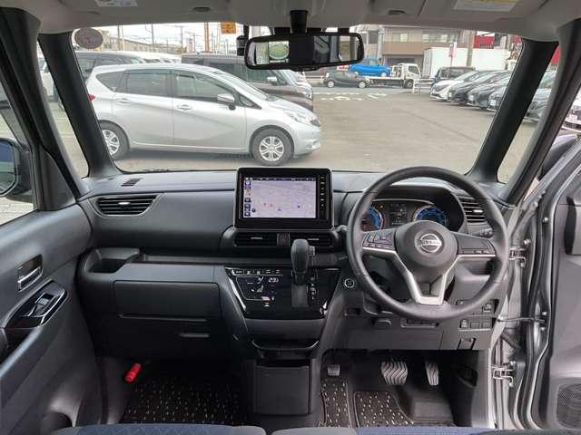 ルークス ６６０　ハイウェイスターＧターボ　ドライブレコーダー・日産メモリーナビ・　両側スライド片側電動ドア　助手席エアバッグ　アイドリングストップ機能　インテリキ－　１オーナー　レーンキープ　ＬＥＤヘッドランプ　ＥＴＣ　点検記録簿　ドライブレコーダー　バックモニター　キーフリー（3枚目）