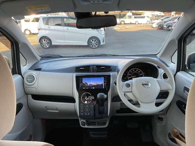 デイズ ６６０　Ｘ　ドライブレコーダー・日産メモリーナビ・ア　エマジェンシーブレーキ　ｉＳＴＯＰ　イモビライザー　Ｗエアバック　１オーナー　ＥＴＣ　ＴＶナビ　オ－トエアコン　バックカメラ　メモリーナビ　ドライブレコーダー　ＡＢＳ　記録簿有　運転席エアバッグ（3枚目）