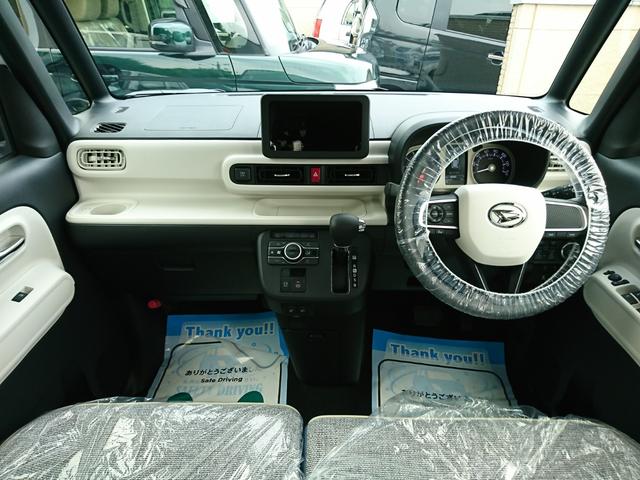 ムーヴキャンバス ストライプスＧ　●届出済未使用車　●令和７年式　●走行８ｋｍ　●両側電動スライドドア　●電動パーキング　●シートヒーター　●ＬＥＤライト　●スマートキー　●プッシュスタート　●コーナーセンサー　●新車メーカー保証付き（7枚目）