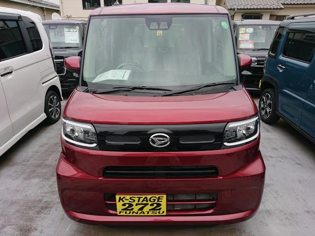 タント Ｘ　●令和４年式　●走行・３０７８Ｋｍ　●車検整備付　●電子パーキング　●ＬＥＤヘッドライト　●Ｆシートヒーター　●オートＡＣ　●衝突軽減ブレーキ　●片側電動スライドドア　●ミラクルオープンドア　●禁煙車（2枚目）