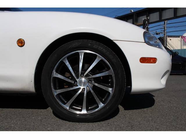 ロードスター Ｍ　オートマ車／ベージュ幌／１０３．８００キロ時にタイミングベルト、ウォーターポンプ、オイル＆カムシール交換済／ダブルエアバック／ドラレコ／ＥＴＣ（10枚目）