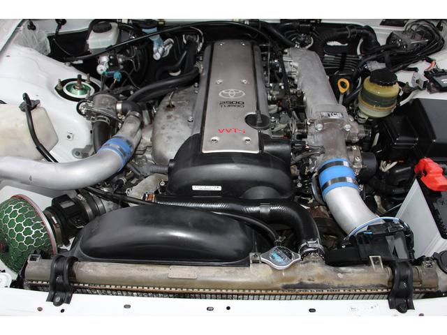 ツアラーV リミテッド BNスポーツフルエアロ FRPフロントフェンダー FRPボンネット ワークエモーションT5R19インチアルミホイル テインフルタップ車高調 柿本マフラー 前置インタークーラー5速改公認(5枚目)