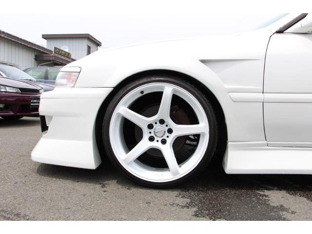 ツアラーV リミテッド BNスポーツフルエアロ FRPフロントフェンダー FRPボンネット ワークエモーションT5R19インチアルミホイル テインフルタップ車高調 柿本マフラー 前置インタークーラー5速改公認(7枚目)