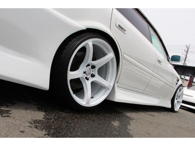 ツアラーV リミテッド BNスポーツフルエアロ FRPフロントフェンダー FRPボンネット ワークエモーションT5R19インチアルミホイル テインフルタップ車高調 柿本マフラー 前置インタークーラー5速改公認(15枚目)