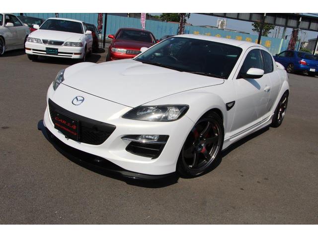 ＲＸ－８ スピリットＲ　純正レカロシート／ＴＥ３７アルミ／ＲＥ雨宮ＥＣＵ　スポーツキャタライザー　プラグコード／パンスピード車高調　前後ブレーキローター　パット　メッシュホース　オートエグゼフロントスポイラー　タワーバー（66枚目）