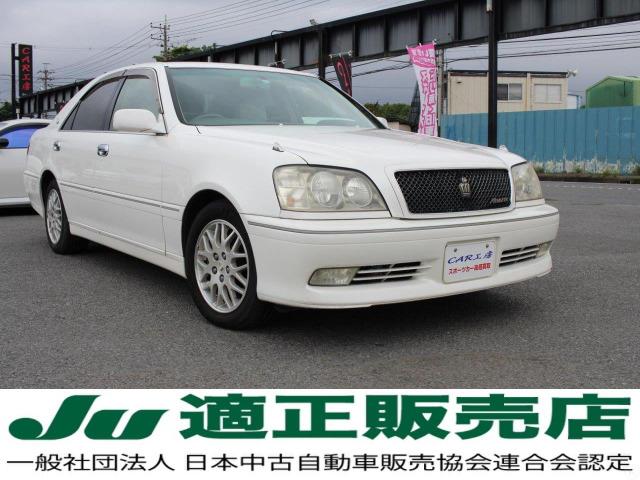 クラウン アスリートＶ　後期型／ノーマル車両／ユーザー様買取仕入れ／１ＪＺ－ＧＴＥターボエンジン／純正アルミ／運転席パワーシート／キーレス／ＨＩＤライト／レースハーフカバー付き（2枚目）