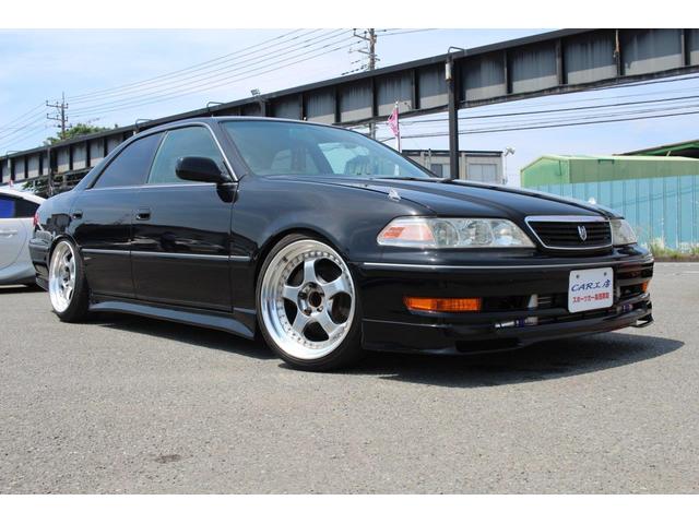 マークII ツアラーＶ　後期型／５速改ＪＺＸ１１０ＭＴ公認／キーレス／ナルディステア・エアロパーツ／ＫＴＳ車高調／ＨＫＳエアクリ／ＨＰＩアルミラジエター＆前置インタークーラー／柿本車マフラー・社外１８インチアルミホイル（36枚目）