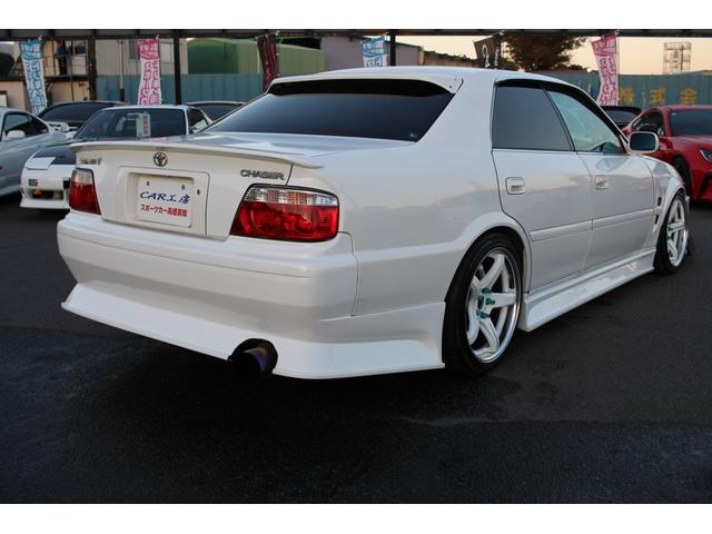 チェイサー ツアラーV 5速改公認/クニーズフルエアロ&フロントフェンダー/BNスポーツFRPボンネット/ワークT5-R2P18インチ/BRIDEセミバケ2脚&内装張替/ORCクラッチ/東名LSD/前置IC/アルミラジエター(3枚目)