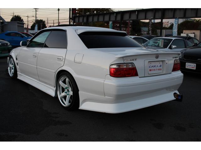 チェイサー ツアラーV 5速改公認/クニーズフルエアロ&フロントフェンダー/BNスポーツFRPボンネット/ワークT5-R2P18インチ/BRIDEセミバケ2脚&内装張替/ORCクラッチ/東名LSD/前置IC/アルミラジエター(4枚目)