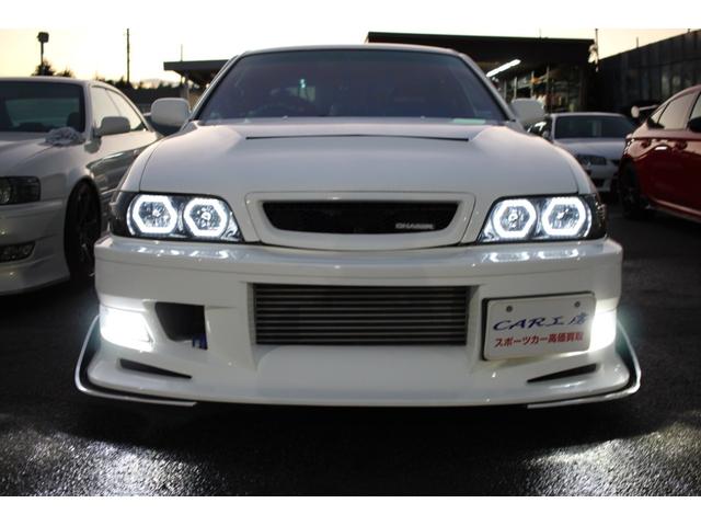 チェイサー ツアラーV 5速改公認/クニーズフルエアロ&フロントフェンダー/BNスポーツFRPボンネット/ワークT5-R2P18インチ/BRIDEセミバケ2脚&内装張替/ORCクラッチ/東名LSD/前置IC/アルミラジエター(9枚目)