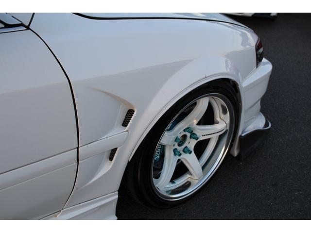 チェイサー ツアラーV 5速改公認/クニーズフルエアロ&フロントフェンダー/BNスポーツFRPボンネット/ワークT5-R2P18インチ/BRIDEセミバケ2脚&内装張替/ORCクラッチ/東名LSD/前置IC/アルミラジエター(14枚目)