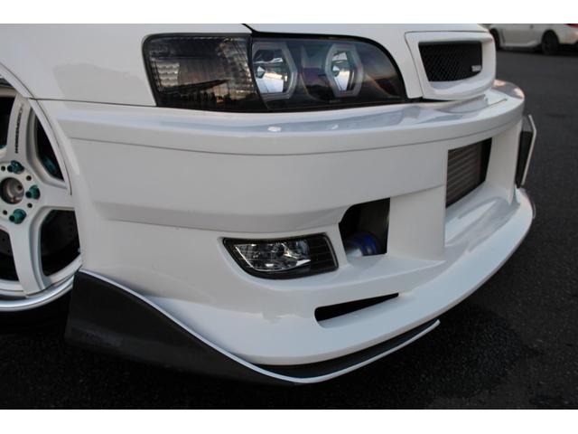 チェイサー ツアラーV 5速改公認/クニーズフルエアロ&フロントフェンダー/BNスポーツFRPボンネット/ワークT5-R2P18インチ/BRIDEセミバケ2脚&内装張替/ORCクラッチ/東名LSD/前置IC/アルミラジエター(30枚目)