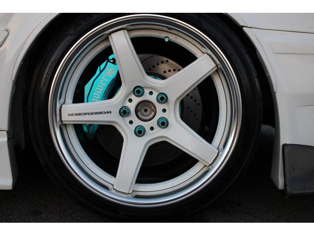 チェイサー ツアラーV 5速改公認/クニーズフルエアロ&フロントフェンダー/BNスポーツFRPボンネット/ワークT5-R2P18インチ/BRIDEセミバケ2脚&内装張替/ORCクラッチ/東名LSD/前置IC/アルミラジエター(34枚目)