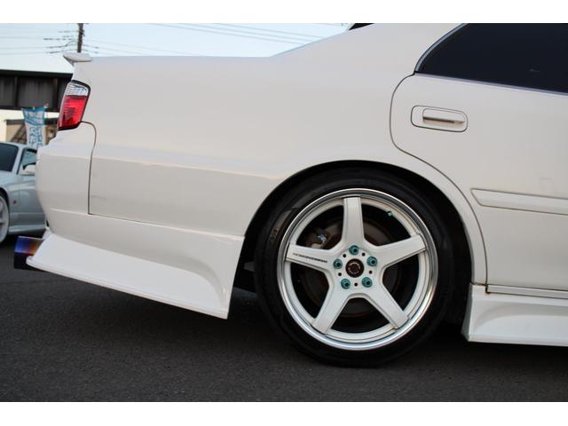 チェイサー ツアラーV 5速改公認/クニーズフルエアロ&フロントフェンダー/BNスポーツFRPボンネット/ワークT5-R2P18インチ/BRIDEセミバケ2脚&内装張替/ORCクラッチ/東名LSD/前置IC/アルミラジエター(36枚目)