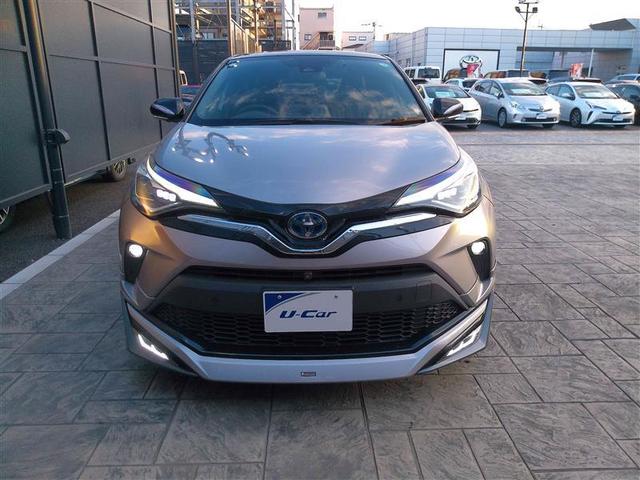 C-HR G モード ネロ セーフティプラス PCS 点検記録簿 ワンオーナ 盗難防止 Rカメラ LEDライト アルミ クルーズC エアバッグ ABS エアロ ナビ スマートキ- ETC車載器 キーフリー オートエアコン 横滑り防止 ドラレコ(7枚目)