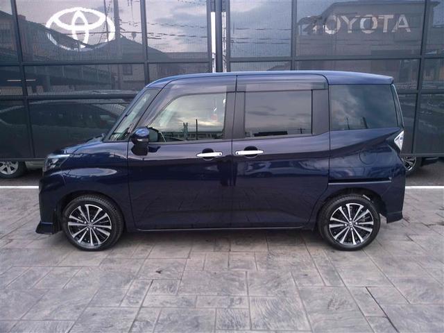 ルーミー カスタムＧ－Ｔ　助手席エアバック　両側オートスライドドア　スマートキープッシュスタート　ＬＥＤライト　１オーナー　横滑り防止機能　クルコン　点検記録簿　ＥＴＣ付　アルミホイール　フルフラット　キーレス　ＤＶＤ　ＡＢＳ（5枚目）